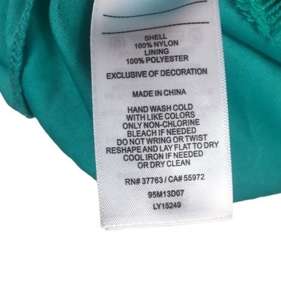 LAUNDRY BY SHELLI SEGAL Green Lace Dress Size 4 - Picture 7 of 7